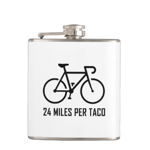 24 Miles Per Taco Hip Flask