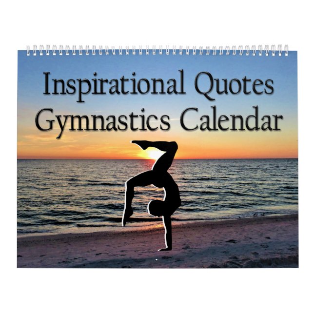 24 MONTH INSPIRATIONAL QUOTES GYMNASTICS CALENDAR (Cover)