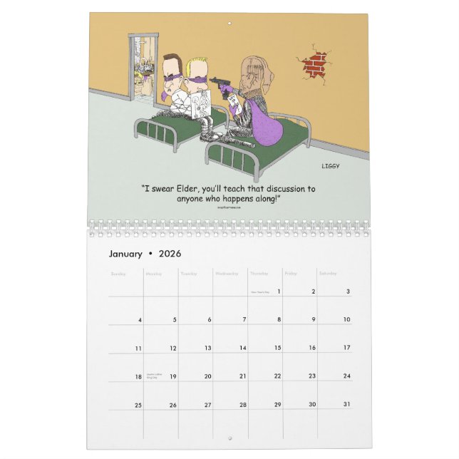 24 Month LDS Missionary Calendar start Dec 2014 (Jan 2026)