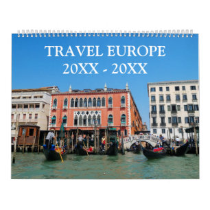 24 month Travel Europe Calendar