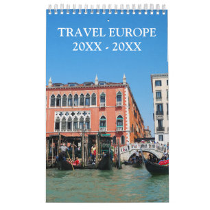 24 month Travel Europe Calendar