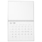 24 Months Blank Calendar 2025 - 2026 With Holidays