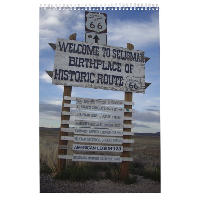 24-Months on Route 66, Starts When You Purchase It Calendar (Cover)