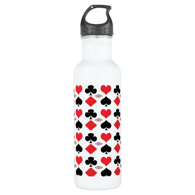 24 oz Playing Cards 4 Aces 710 Ml Water Bottle (Front)