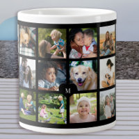 24 photo collage monogram personalised