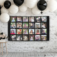 24 Photo Template Collage with Custom Text