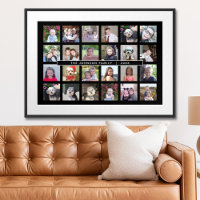 24 Photo Template Collage with Custom Text
