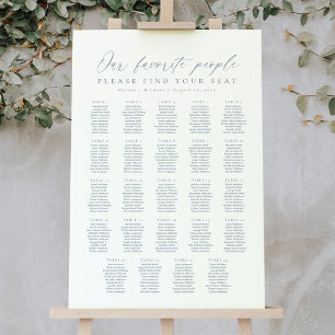 24 Tables Our Favourite People Seating Chart
