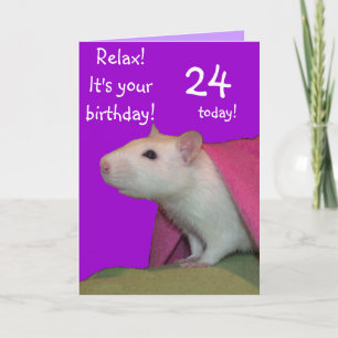 24 today customisable birthday card