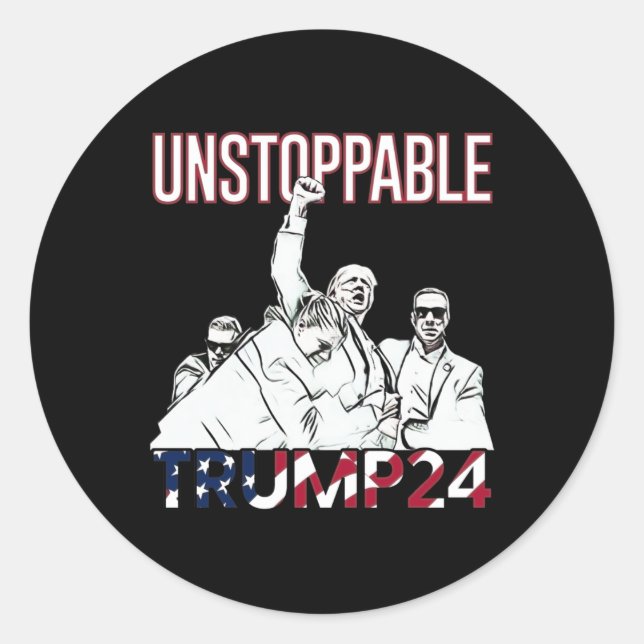 24 Unstoppable (ination Attempt Edition)  Classic Round Sticker (Front)