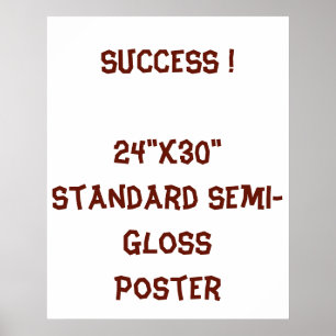 24"x30" Standard Semi-Gloss Poster