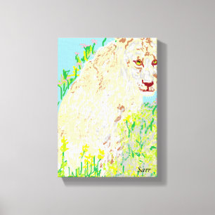 24" x 18", 1.5", Single/Lion Canvas Print
