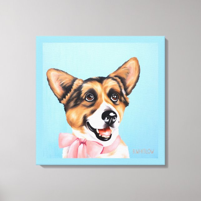 24 x 24 Punkin the Corgi Canvas Print (Front)