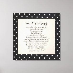 24 x 24 The Lord's Prayer Canvas Print
