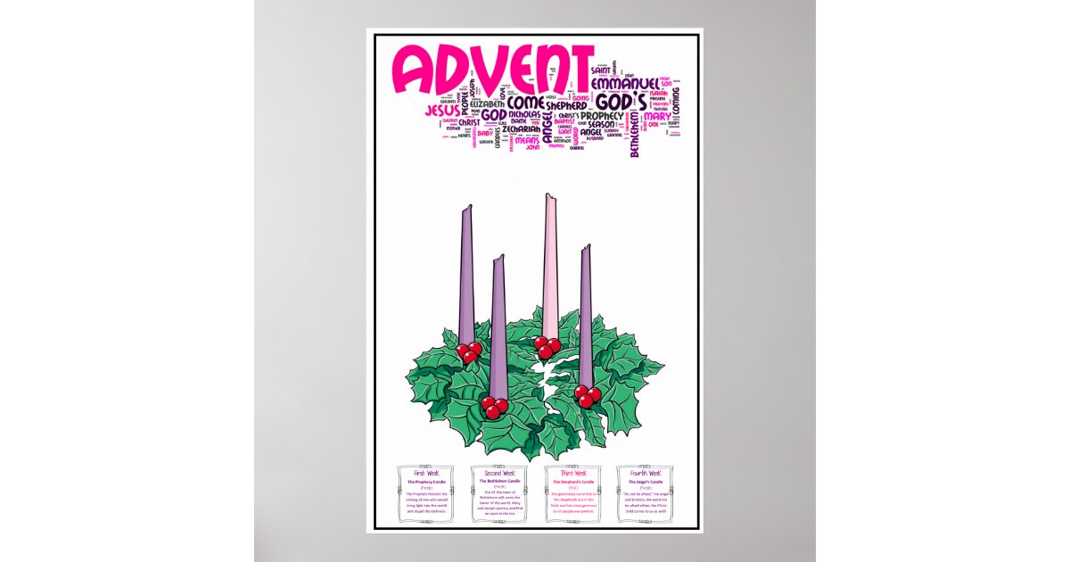 24" x 36" Advent Poster | Zazzle