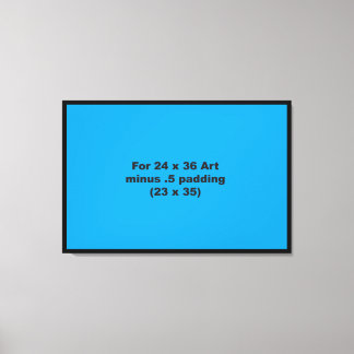 24 x 36 Thick Canvas Wrap Template Horizontal Fit