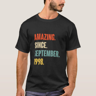 24 Year Old 24th Birthday  Amazing Since September T-Shirt