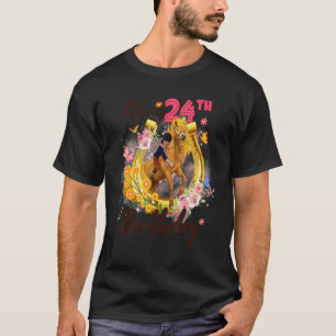 24 Year Old 24th Birthday Girls Who Loves Horses R T-Shirt