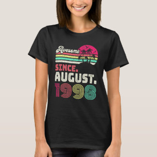 24 Year Old Awesome Since August 1998 24th Birthda T-Shirt