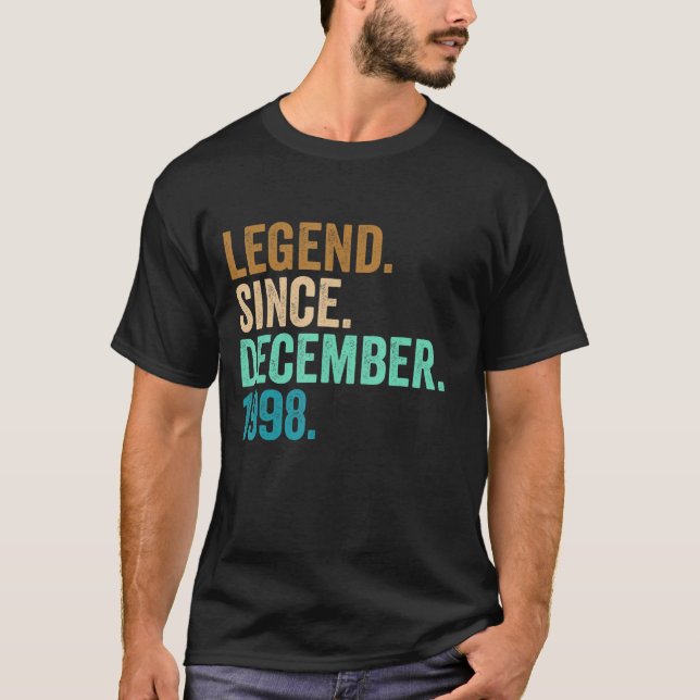 24 Years Old 24th Birthday Legend Since December 1 T-Shirt (Front)