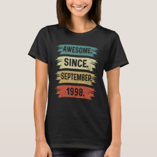 24 Years Old  Awesome Since September 1998 24th T-Shirt