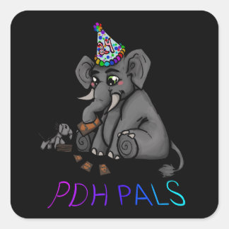 24hour Stream Francis Square Sticker