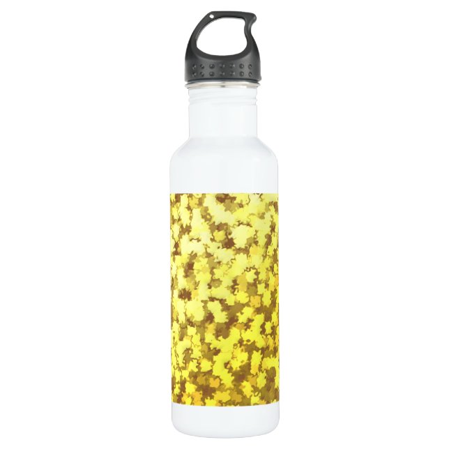 24k Gold Leaf Camo 710 Ml Water Bottle (Front)