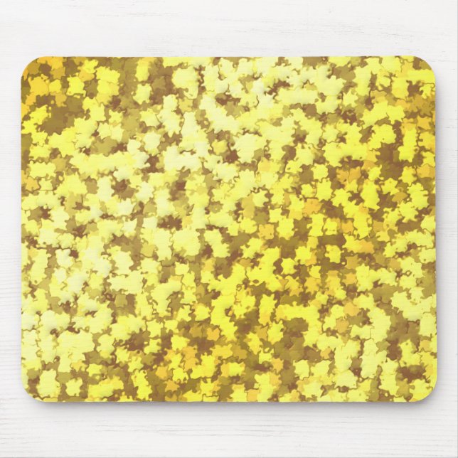 24k Gold Leaf Camo Mouse Mat (Front)
