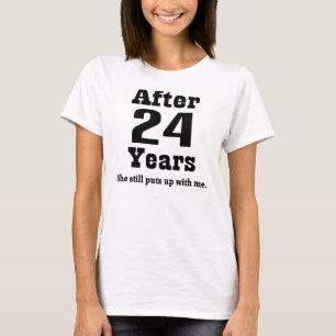 24th Anniversary (Funny) T-Shirt