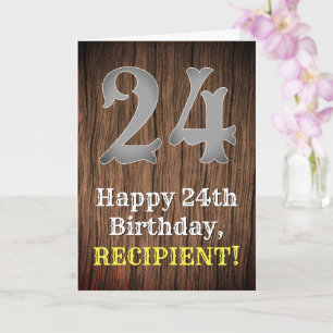 24th Birthday: Country Western Inspired Look, Name Card