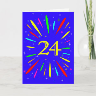 24th Birthday Explosion Card
