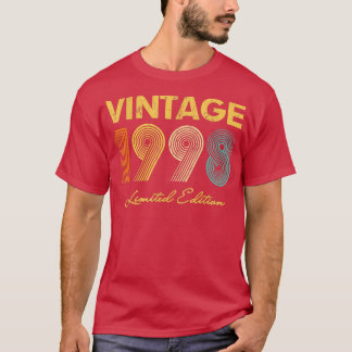 24Th Birthday Gift Idea Vintage 1998Men Women  T-Shirt