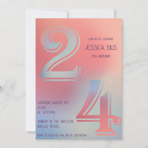 24th birthday invitation