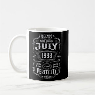 24th Birthday Legends Were Born In July 1998 Coffee Mug