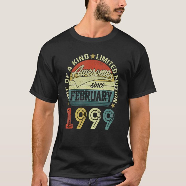 24th Birthday Tees 24 Year Old Awesome Since Febru (Front)