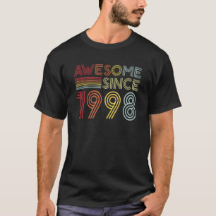 24th Birthday Vintage 1998 Made in 1998 Awesome Si T-Shirt