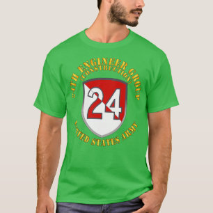 24th Engineer Group Construction 1954 1972 X T-Shirt