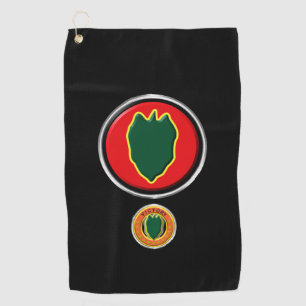 24th Infantry Division Customised Patch Insignia Golf Towel