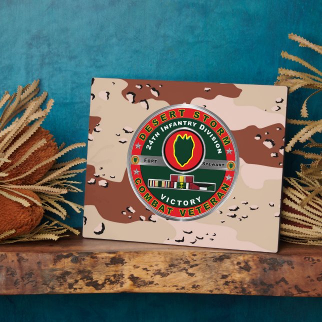 24th Infantry Division Desert Storm Plaque (Side)