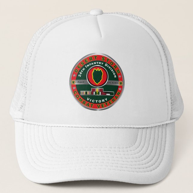 24th Infantry Division Desert Storm Trucker Hat (Front)
