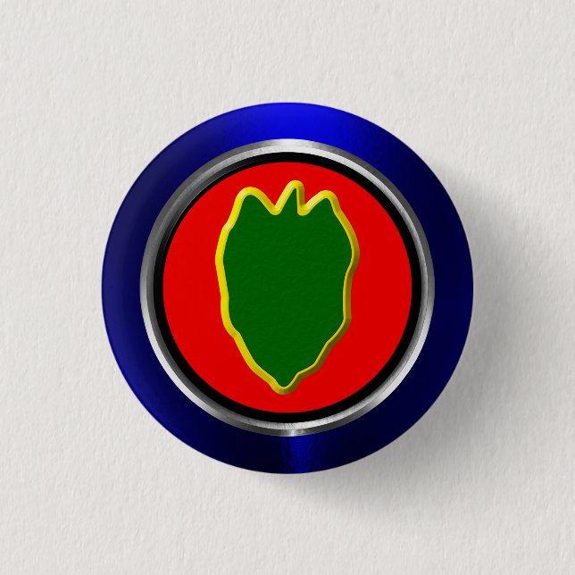 24th Infantry Division “First To Fight” 3 Cm Round Badge (Front)