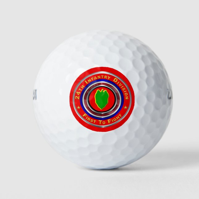 24th Infantry Division “First To Fight” Golf Balls (Front)