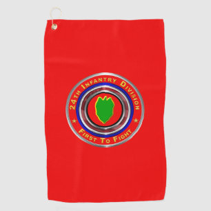 24th Infantry Division “First To Fight” Golf Towel