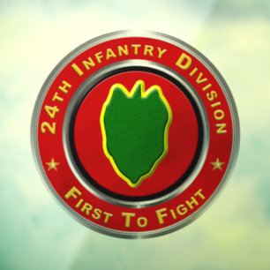 24th Infantry Division Mechanised Window Cling