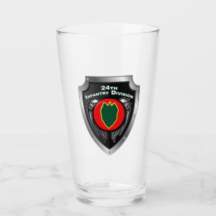 24th Infantry Division Shield Glass