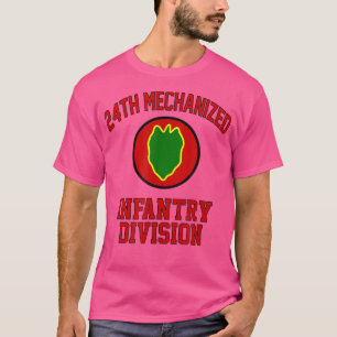 24th Mechanised Infantry Division Veteran Fathers T-Shirt