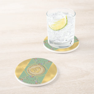 24th Opal Anniversary  Coaster