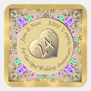 24th Opal Anniversary Sticker