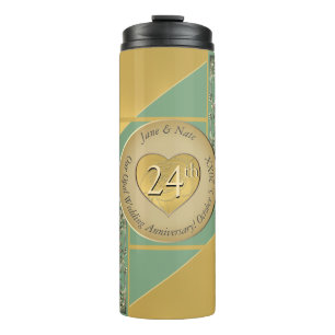 24th Opal Anniversary Thermal Tumbler