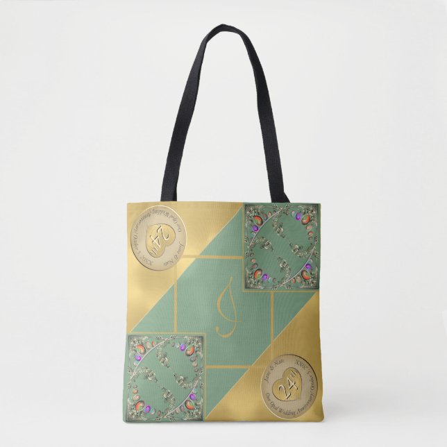 24th Opal Anniversary  Tote Bag (Front)